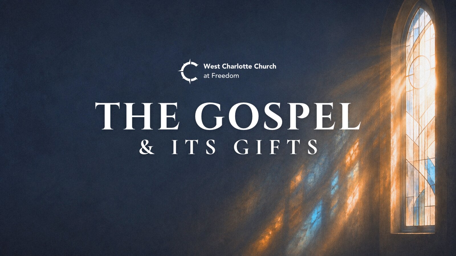 The Gospel & Its Gifts sermon series title graphic